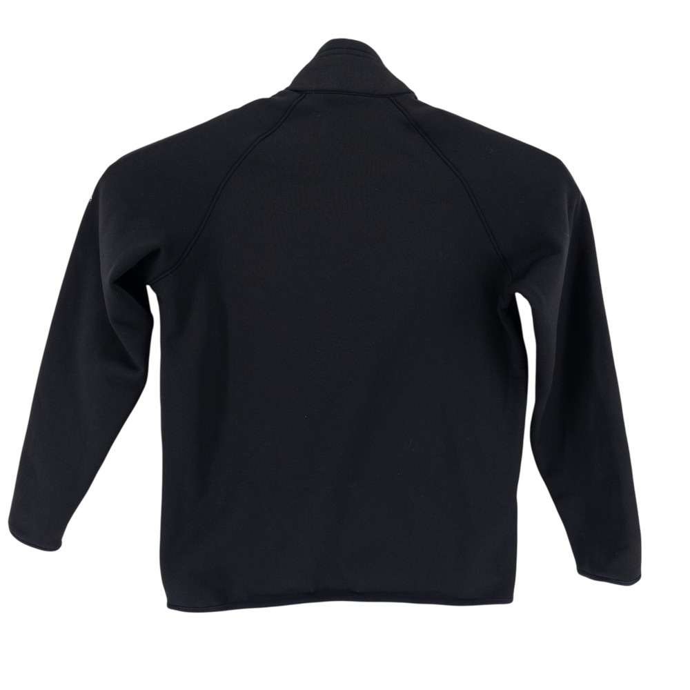 Eddie Bauer Mens Medium First Ascent Fleece Pullover Black Quarter Zip Jacket - Picture 3 of 8